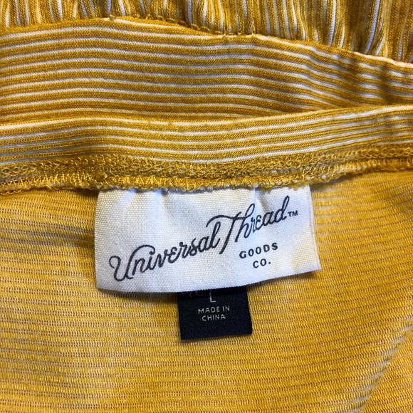 Universal Thread Mustard Yellow A-Line Dress Large - Picture 4 of 5